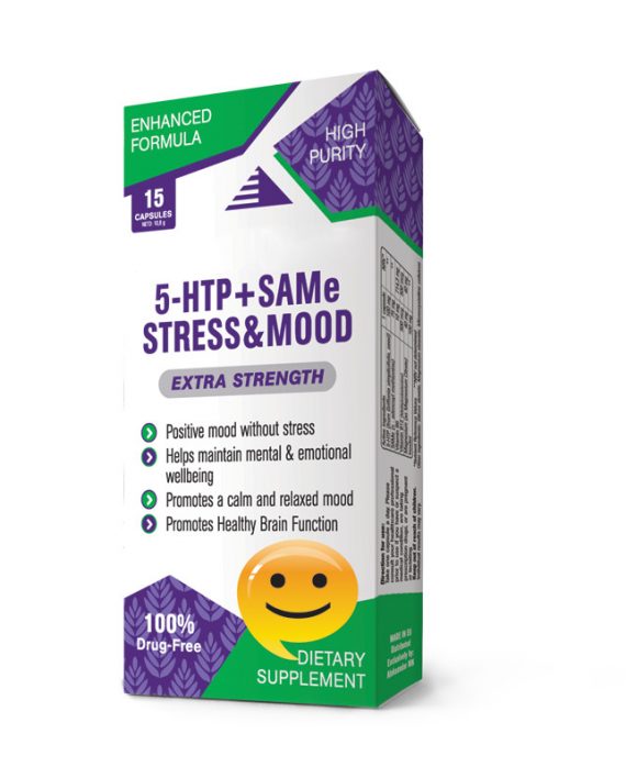 5HTP + SAMe STRESS & MOOD kapsule, 15 kapsula