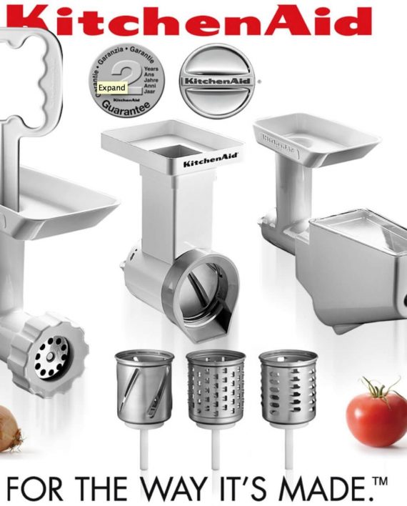 KitchenAid FPPC Mikser dodatak set - Brusilica, Mašina za sečenje, Cediljka za voće i povrće