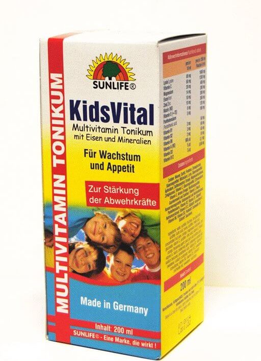 Sunlife Kids Vital Tonik 200ml - Multivitaminski tonik za decu